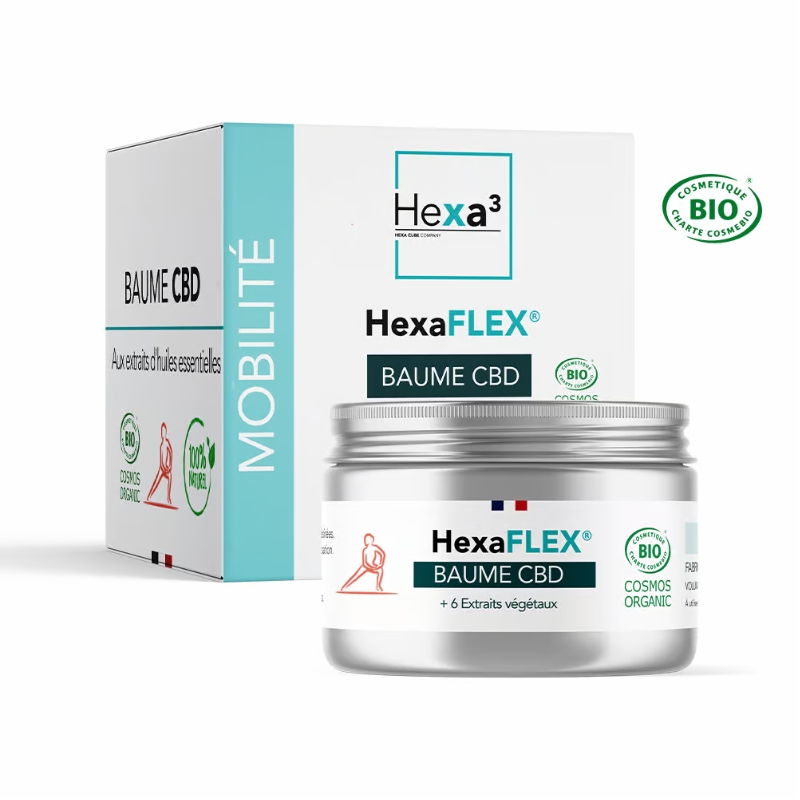 Boutique CBD Mouvaux - BAUME CBD - HexaFLEX - Muscles & Articulation - HEXA3 - YCBD