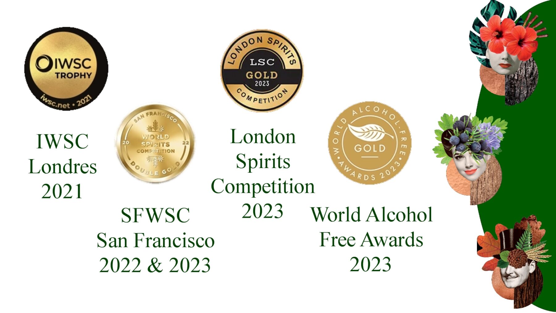 récompences sober spirit rhum, gin et whisky sans alcool disponible à Lille, Mouvaux