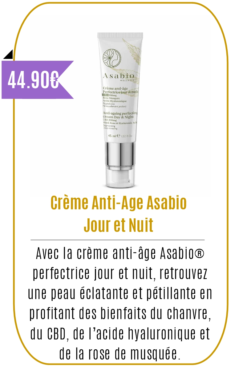 Boutique CBD -Crème Anti-Age Asabio - Mouvaux