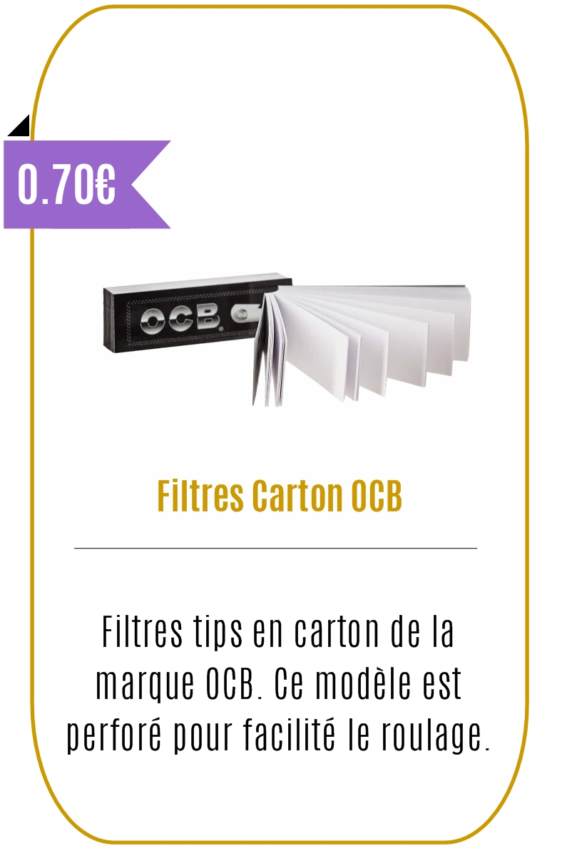 Boutique CBD -Filtres Carton OCB - Mouvaux