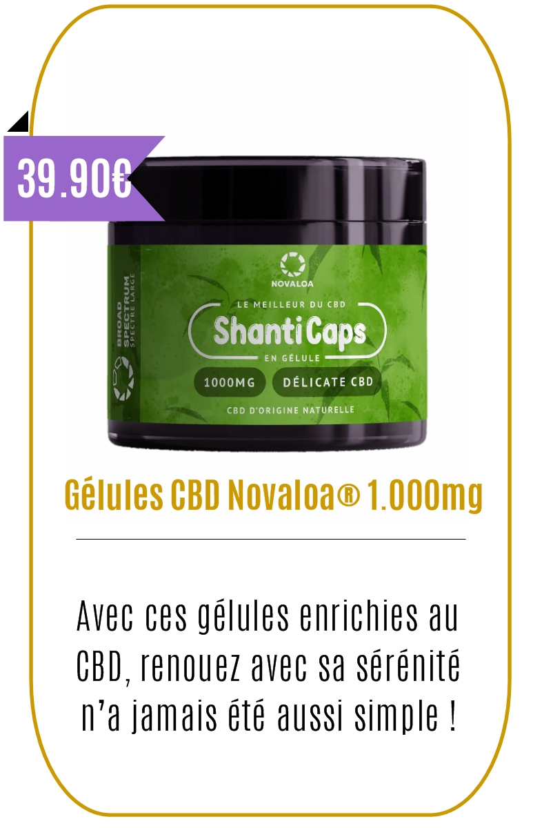 Boutique CBD -Gélules CBD Novaloa - 1.000mg - Mouvaux