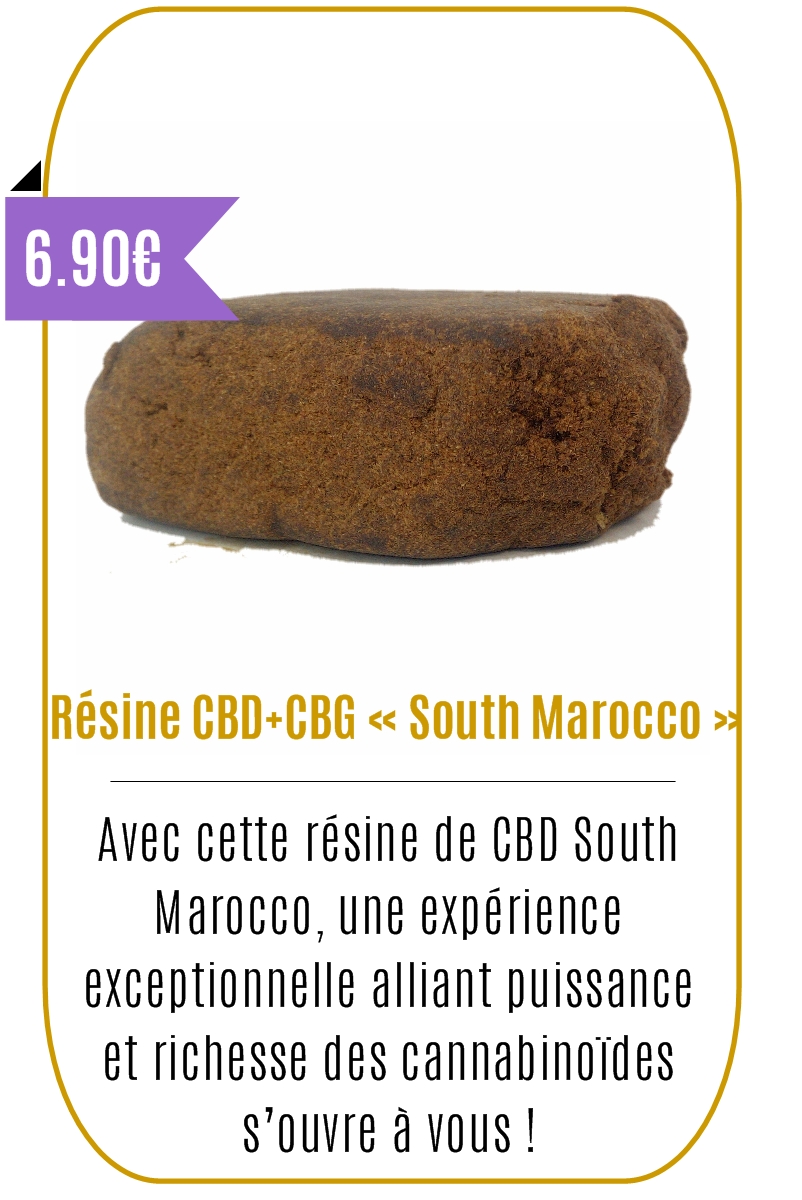 Boutique CBD -Résine CBD+CBG « South Marocco » -Mouvaux