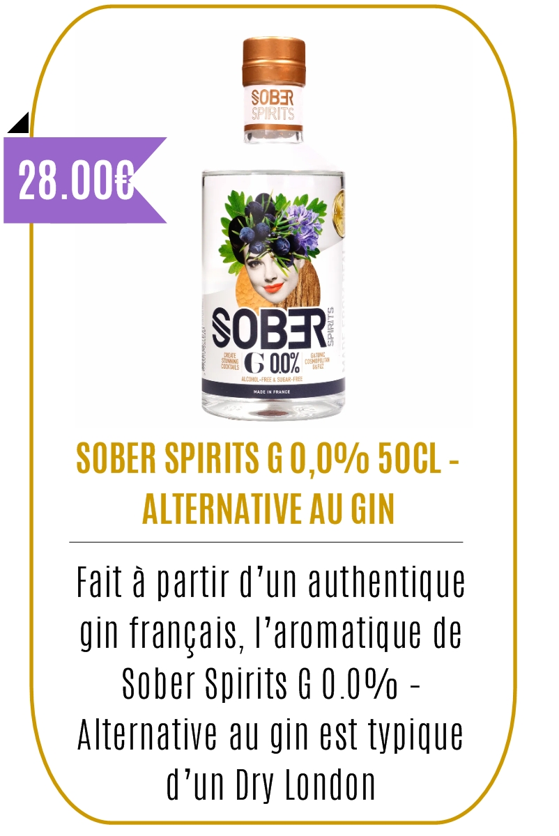 Boutique CBD - SOBER SPIRITS G 0,0% 50CL – ALTERNATIVE AU GIN - Mouvaux