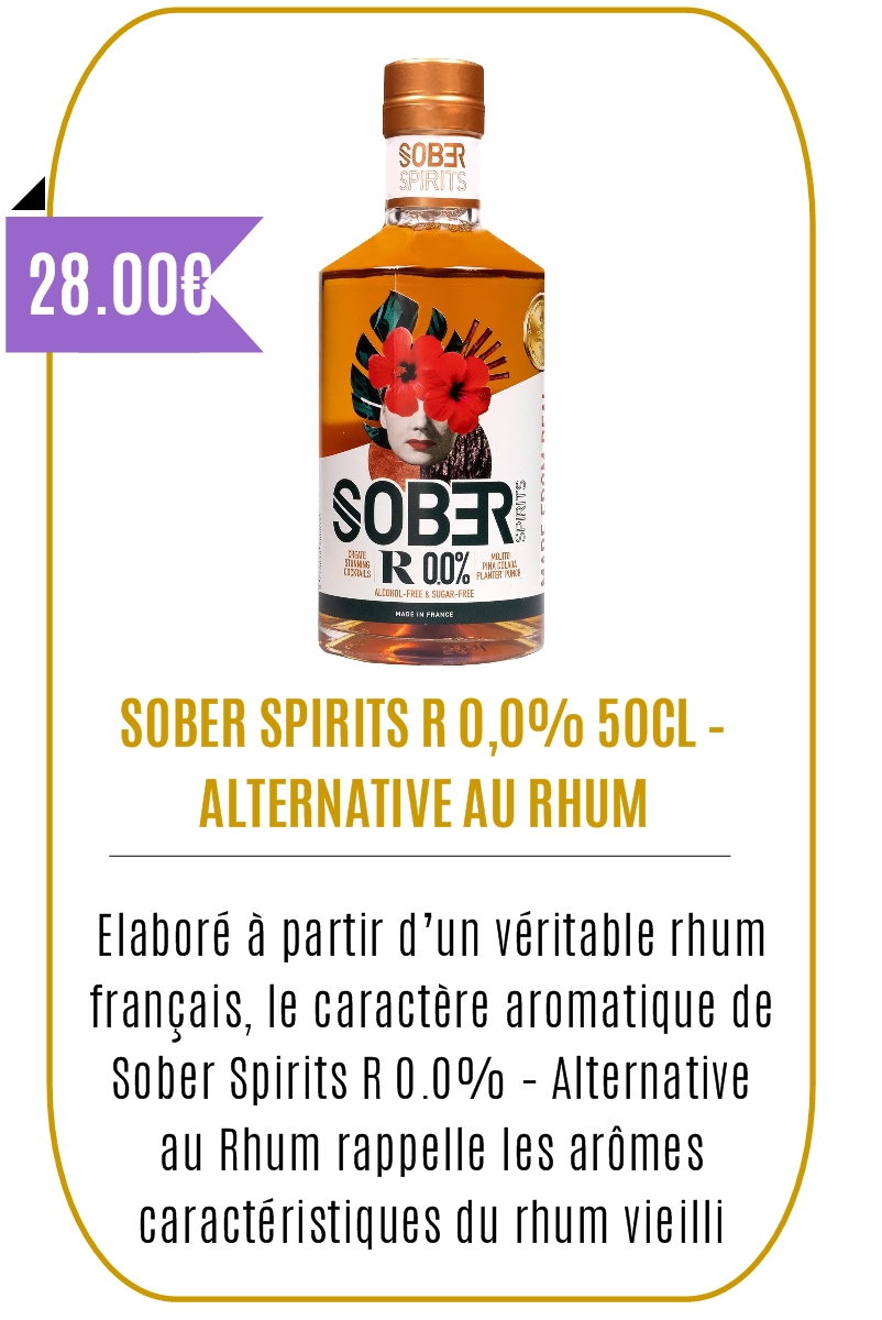Boutique CBD -SOBER SPIRITS R 0,0% 50CL – ALTERNATIVE AU RHUM - Mouvaux