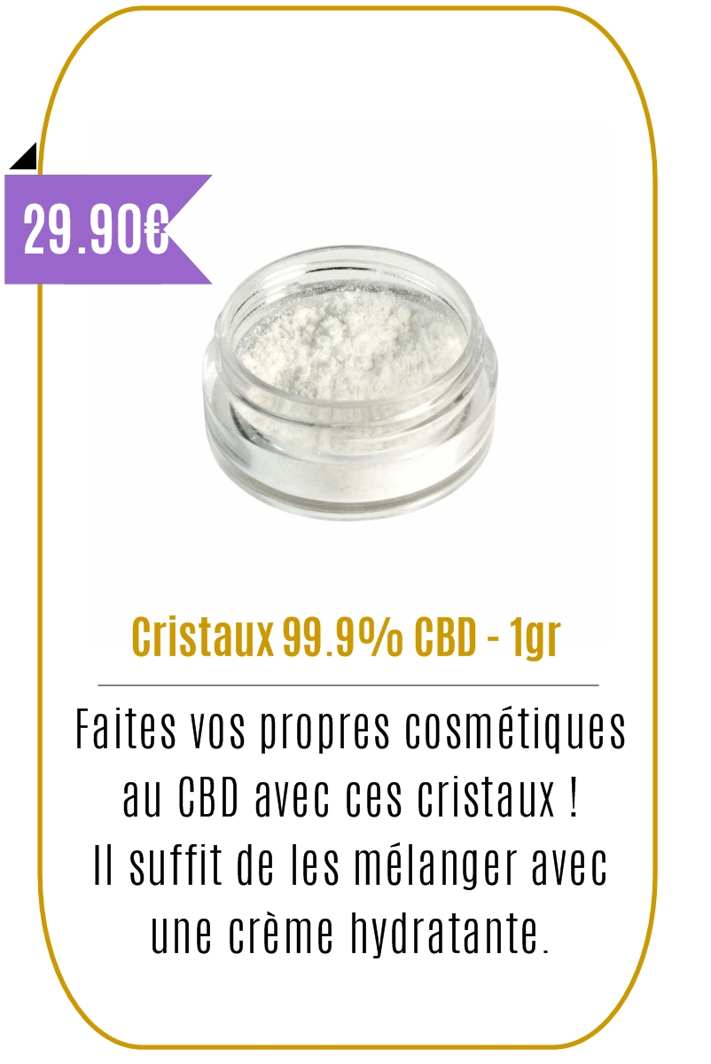 Boutique CBD -Cristaux 99.9% CBD -1gr - -Mouvaux