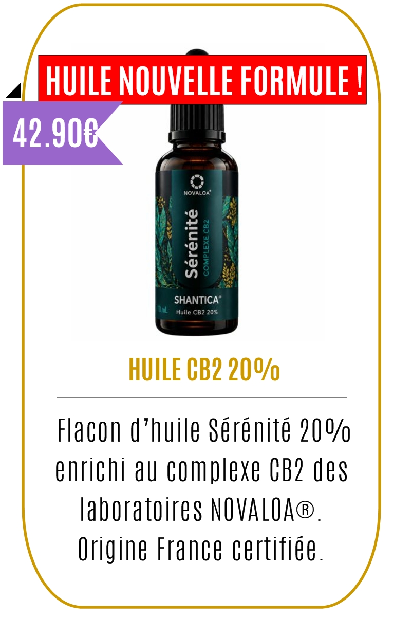 Boutique CBD -Huile Sérénité - complexe CB2 - 20% -Mouvaux