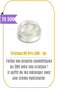 Boutique CBD -Cristaux 99.9% CBD - 1gr - -Mouvaux