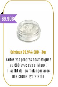 Boutique CBD -Cristaux 99.9% CBD -3gr - -Mouvaux