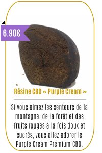Boutique CBD -Résine CBD « Purple Cream » -Mouvaux